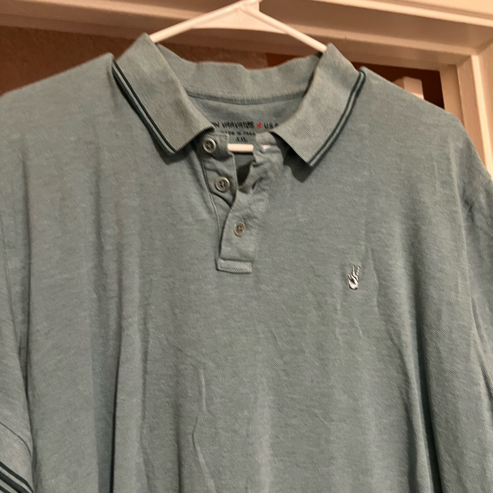 Mens John Varvatos Usa Polo With Peace Sign